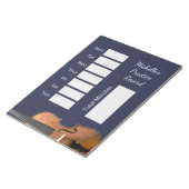 Muziekinstrument vioolles oefenrecord notitieblok (Schuin)