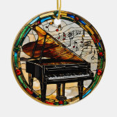 Muziekinstrument voor piano keramisch ornament (Voorkant)