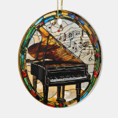 Muziekinstrument voor piano keramisch ornament (Links)