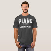Muziekinstrument voor piano-muziek t-shirt (Voorkant volledig)