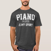 Muziekinstrument voor piano-muziek t-shirt (Voorkant)