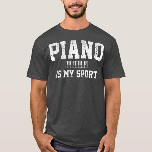 Muziekinstrument voor piano-muziek t-shirt (Voorkant)