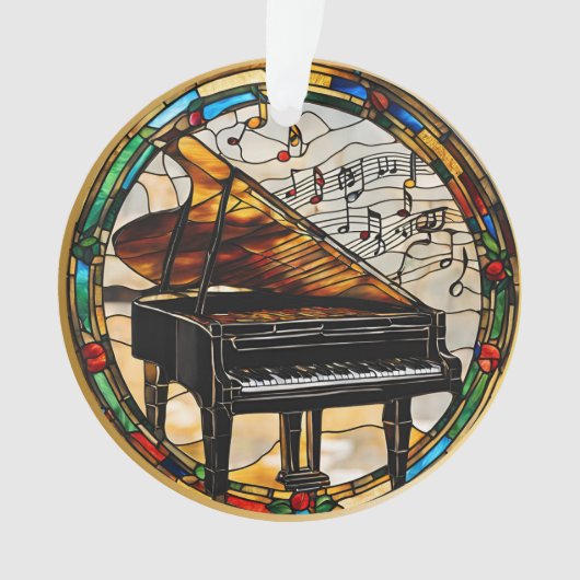 Muziekinstrument voor piano ornament (voorkant)