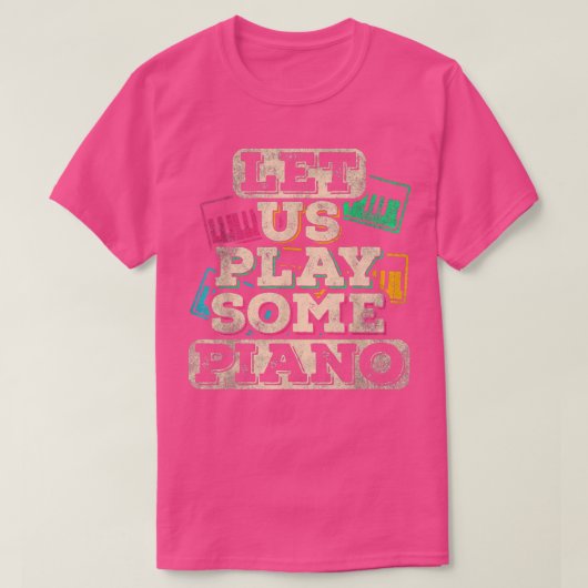 Muziekinstrument voor piano Player T-shirt (Design voorkant)
