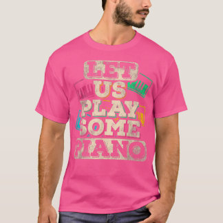 Muziekinstrument voor piano Player T-shirt