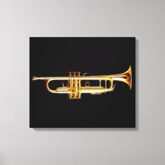 Muziekinstrument voor Trumpet Brass Horn Wind Canvas Afdruk (Voorkant)