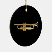 Muziekinstrument voor Trumpet Brass Horn Wind Keramisch Ornament (Rechts)