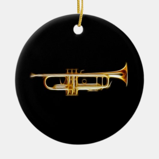 Muziekinstrument voor Trumpet Brass Horn Wind Keramisch Ornament (Voorkant)