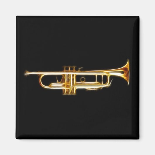 Muziekinstrument voor Trumpet Brass Horn Wind Magneet (Voorkant)