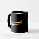 Muziekinstrument voor Trumpet Brass Horn Wind Mok (Voorkant links)