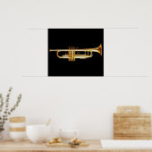 Muziekinstrument voor Trumpet Brass Horn Wind Poster (Keuken)