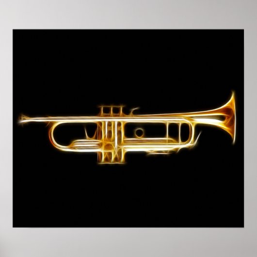 Muziekinstrument voor Trumpet Brass Horn Wind Poster (Voorkant)