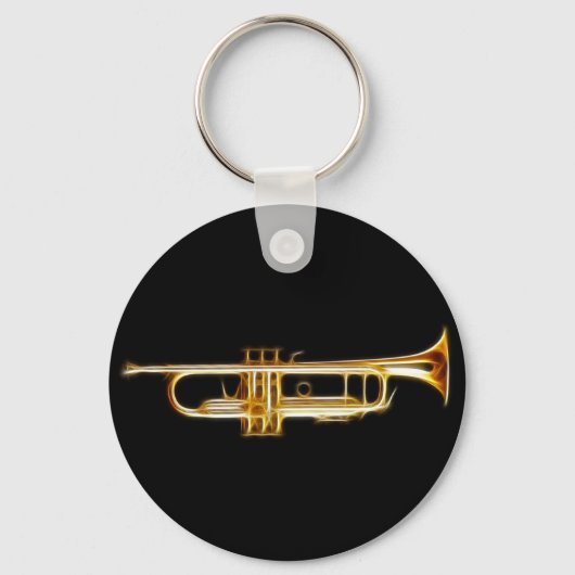 Muziekinstrument voor Trumpet Brass Horn Wind Sleutelhanger (Voorkant)