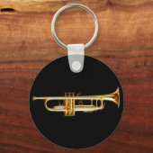 Muziekinstrument voor Trumpet Brass Horn Wind Sleutelhanger (Voorkant)