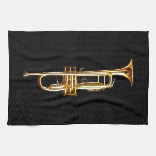 Muziekinstrument voor Trumpet Brass Horn Wind Theedoek (Horizontaal)