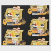 Muziekinstrumenten Cadeaupapier (Vlak)