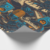 Muziekinstrumenten Cadeaupapier (Hoek)