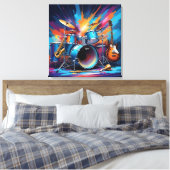 Muziekinstrumenten Canvas Afdruk (Insitu (Slaapkamer))