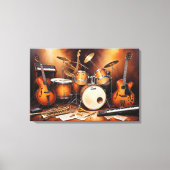 Muziekinstrumenten Canvas Afdruk (Voorkant)