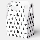 Muziekinstrumenten DOUANEACHTERGRONDKLEUR Bedankdoosjes (Geopend)