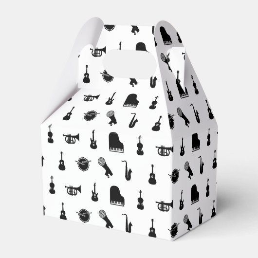 Muziekinstrumenten DOUANEACHTERGRONDKLEUR Bedankdoosjes (Voorkant Zijde)