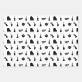 Muziekinstrumenten DOUANEACHTERGRONDKLEUR Inpakpapier Vel (Voorkant 3)