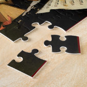 Muziekinstrumenten en -boeken legpuzzel (Zijkant)