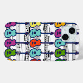 Muziekinstrumenten en noten Case-Mate iPhone case (Achterkant (horizontaal))