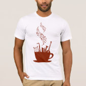 Muziekinstrumenten en noten Mannen T-shirt (Voorkant)