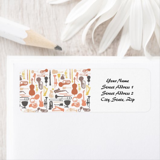 Muziekinstrumenten Etiket (Insitu)