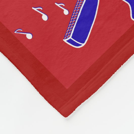 Muziekinstrumenten Fleece Deken (Hoek)