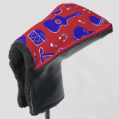 Muziekinstrumenten Golfheadcover (3/4 voorkant)