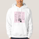 Muziekinstrumenten Hoodie (Voorkant)