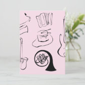 Muziekinstrumenten Kaart (Staand voorkant)