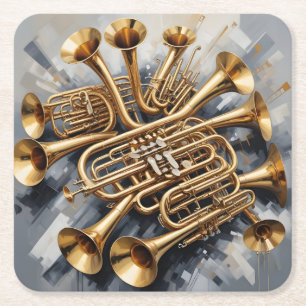 Muziekinstrumenten Kartonnen Onderzetters