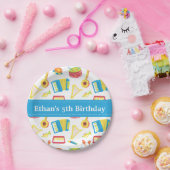 Muziekinstrumenten - kinderen - Birthday Party Blu Papieren Bordje (Feest)