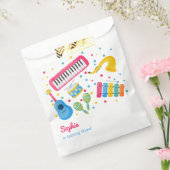 Muziekinstrumenten kinderen verjaardag bedankzakje (Gezegeld)