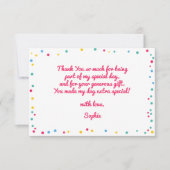 Muziekinstrumenten kinderen verjaardag dank u bedankkaart (Voorkant)