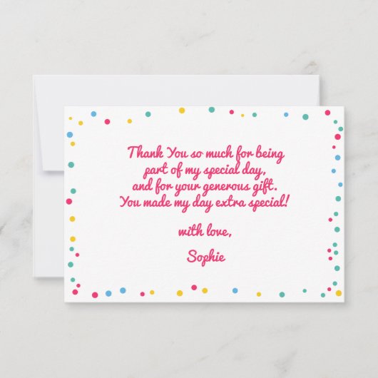 Muziekinstrumenten kinderen verjaardag dank u bedankkaart (Voorkant)