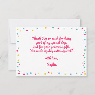 Muziekinstrumenten kinderen verjaardag dank u bedankkaart