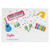Muziekinstrumenten kinderen verjaardag groot cadeauzakje (Achterkant)