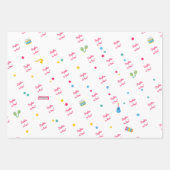 Muziekinstrumenten kinderen verjaardag inpakpapier vel (Voorkant 3)