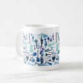 Muziekinstrumenten Koffiemok (Voorkant links)