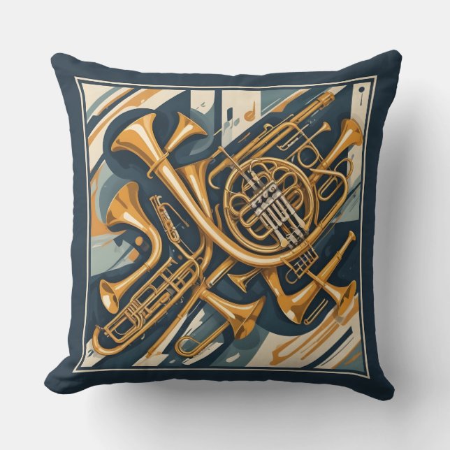 Muziekinstrumenten Kussen (Voorkant)