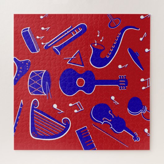 Muziekinstrumenten Legpuzzel (Horizontaal)