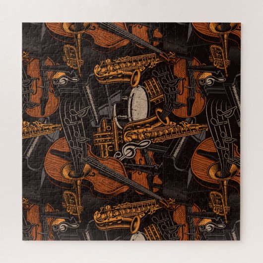 Muziekinstrumenten Legpuzzel (Horizontaal)