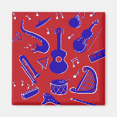Muziekinstrumenten Magneet (Voorkant)