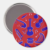 Muziekinstrumenten Magneet (Voorkant / Achterkant)