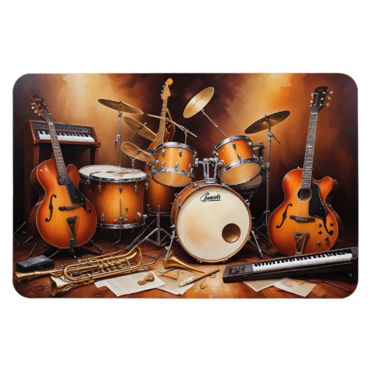 Muziekinstrumenten Magneet (Horizontaal)