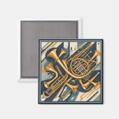 Muziekinstrumenten Magneet (Voorkant / Achterkant)